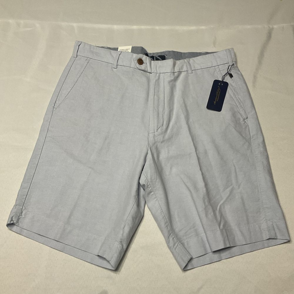 American Heritage Dawson And Brooks Shorts Mens 32 Sky Blue Chino Casual‎ NWT